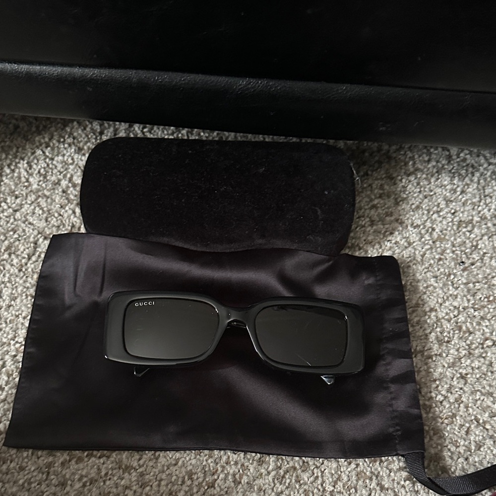 Gucci Dark Sunglasses with Case